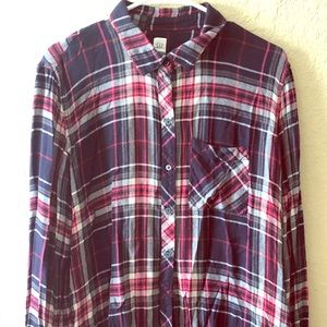 Plaid button down
